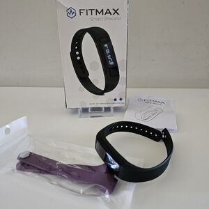 Fitmax Smart Bracelet, Waterproof Works with any phone.